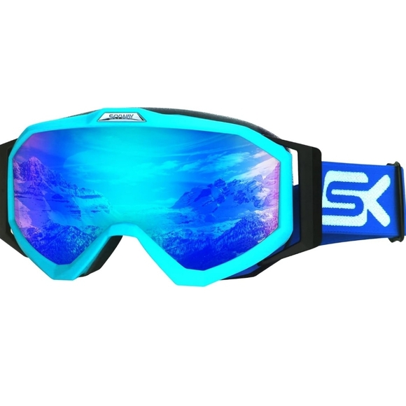 Skyway Snowboard Ski Goggles Blue - Picture 6 of 9